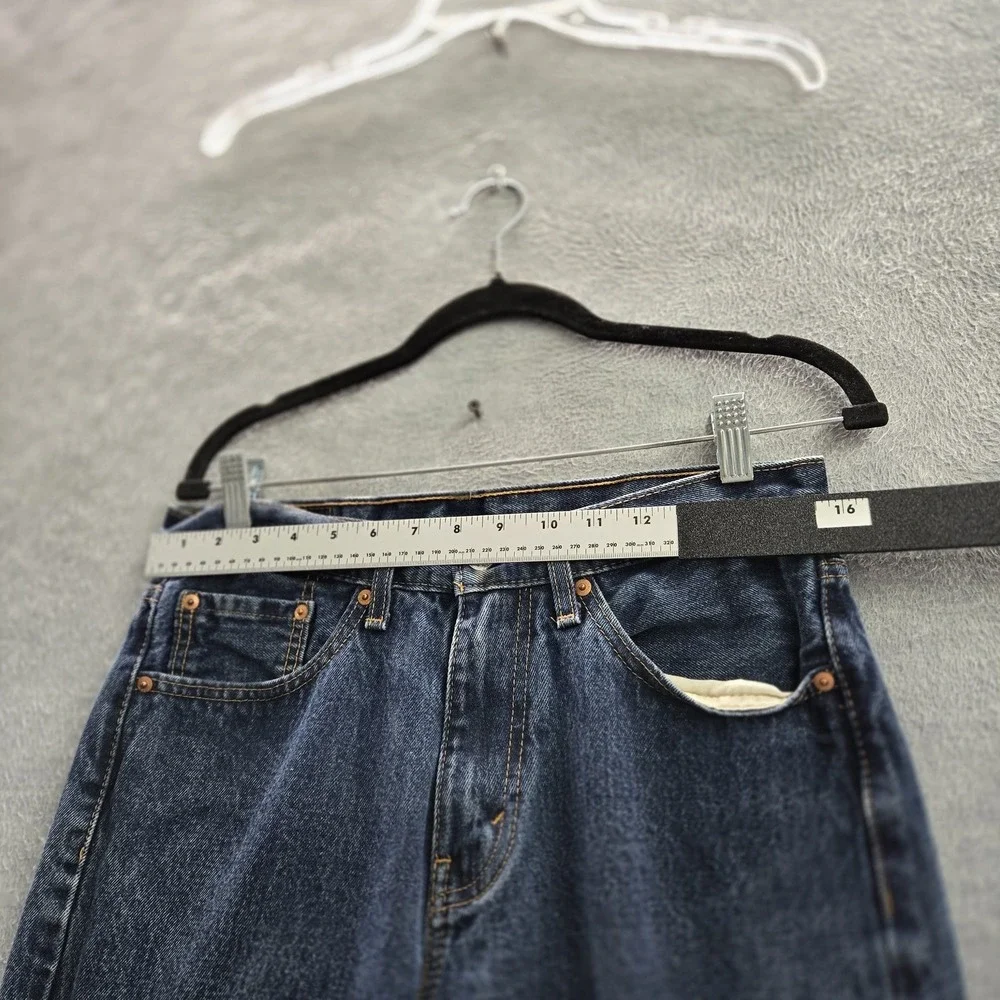 Levi's 505 Men Jeans 31X34 Blue Denim Regular Fit Straight‎ Leg